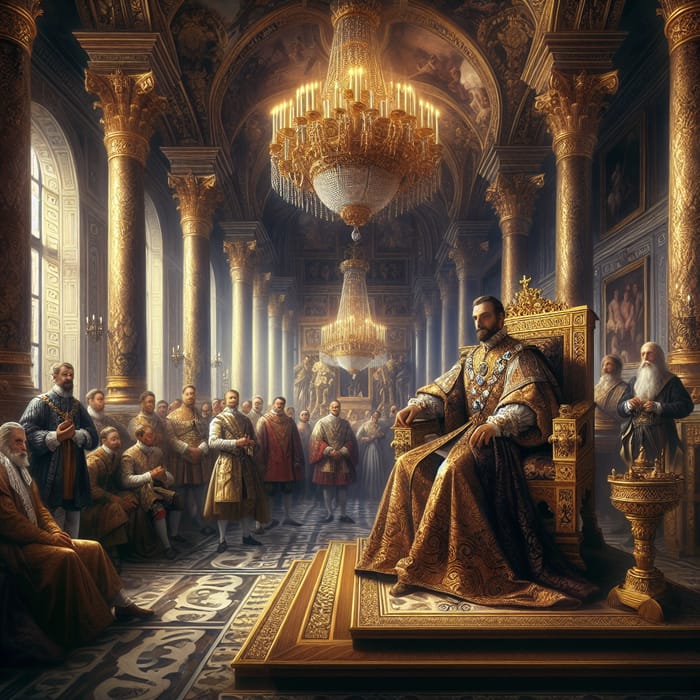 Majestic Emperor in Luxurious Setting