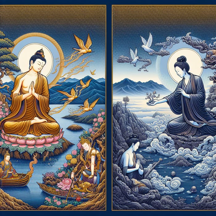 Bodhisattva and Secular Person Releasing Life: A Contrast