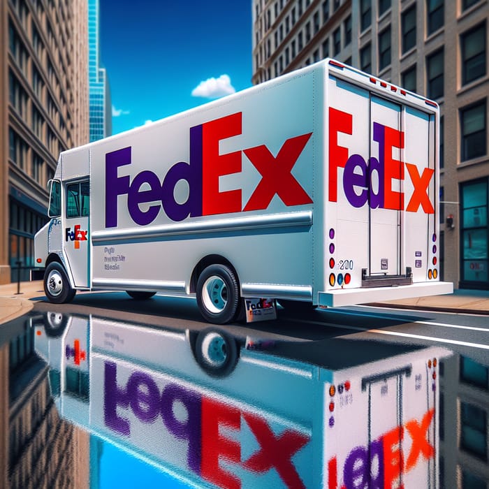 FedEx Delivery Truck in Urban Setting