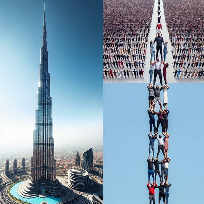 World's Tallest Building & Human Tower Formation | Impressive Sight
