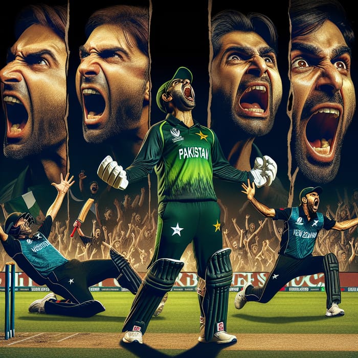 Intense Emotion: Pakistan's T20 Defeat to New Zealand Cricket Match