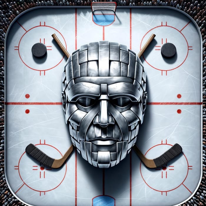 Steel Face Hockey Theme Art | Grateful Dead Inspired