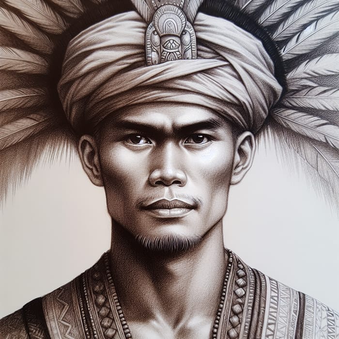 Lapu-Lapu Inspired Filipino Man Drawing