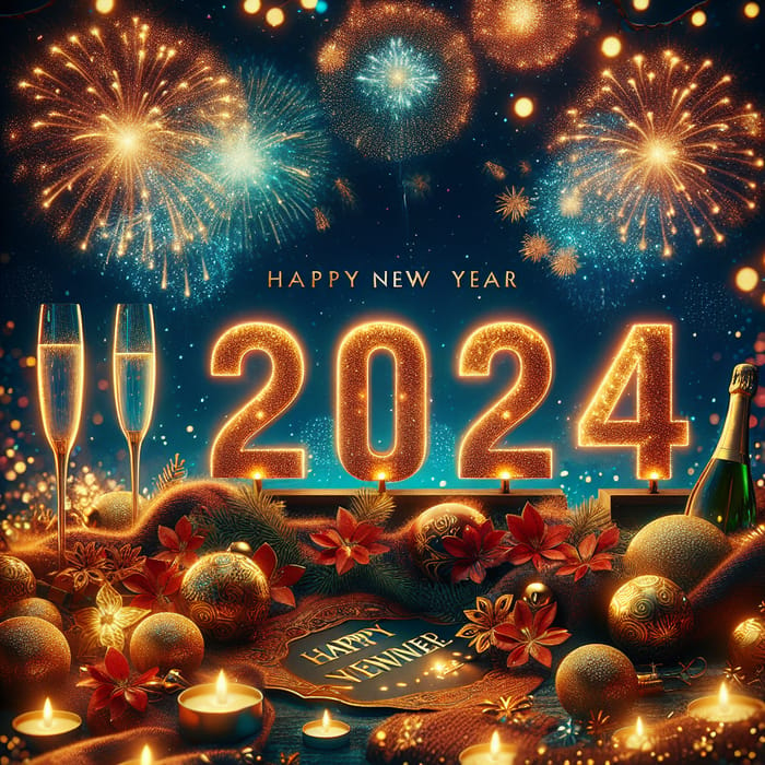 New Year 2024 Motivation: Embrace Festive Lights & Hope