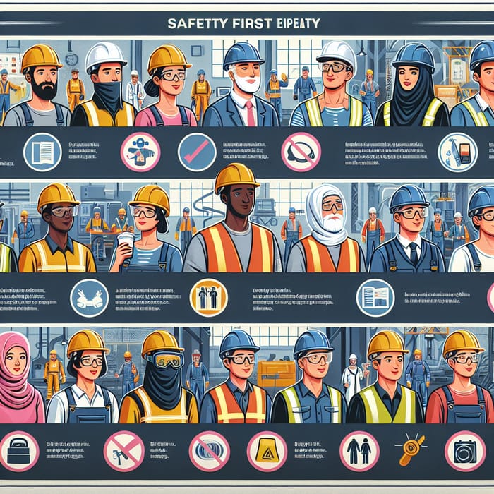 Diverse Safety Poster: Workplace Safety Guidelines