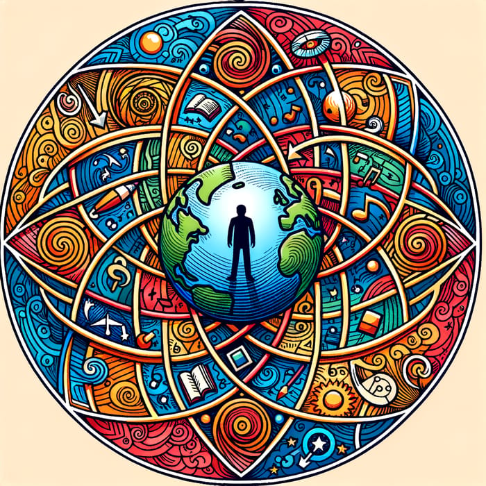 Alone in Dreams: Symbolic Mandala of Aspirations