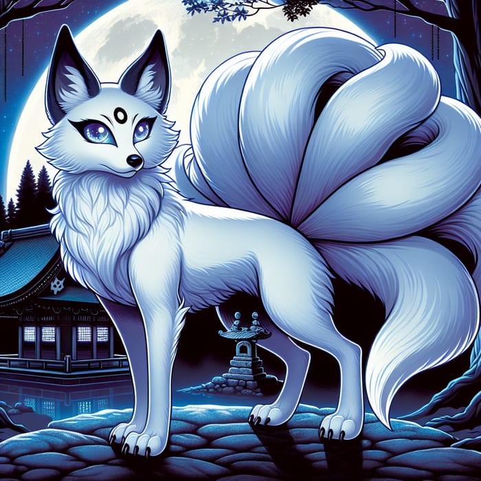 Majestic Nogitsune: Enigmatic Fox Spirit of Japanese Folklore