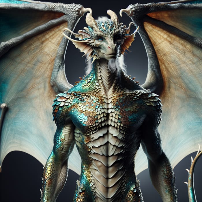 Dragon Man: A Majestic Fusion of Dragon and Human | AI Art Generator ...