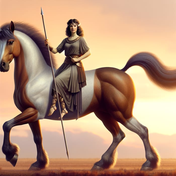 Powerful Centaur Woman with Large Posterior