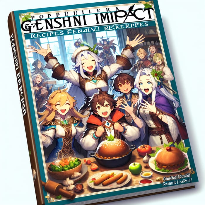 Fantasy RPG Characters Cooking Popular Genshin Impact Recipes Magazine