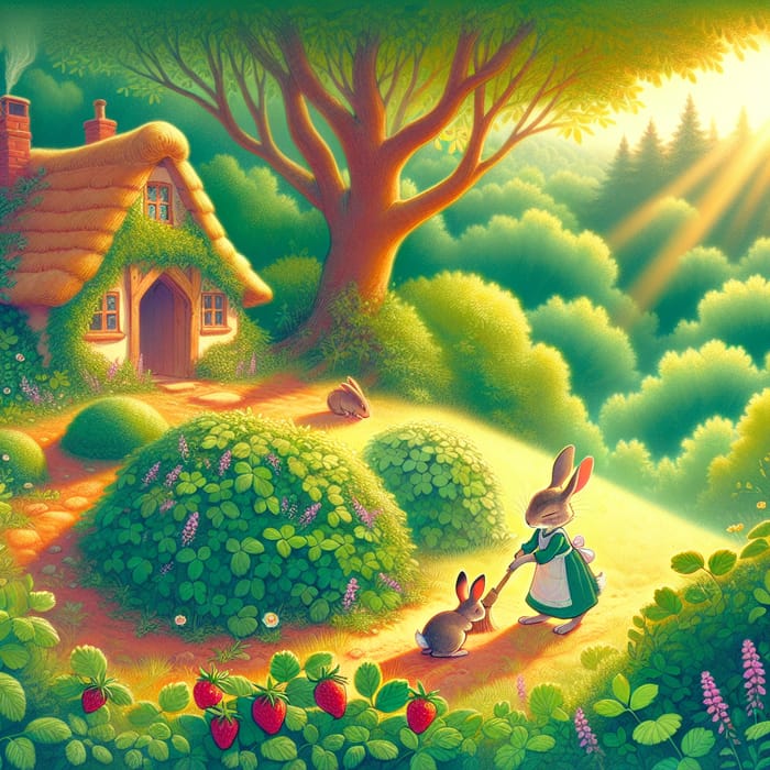 Magical Forest Glade with Enchanting Disney Characters