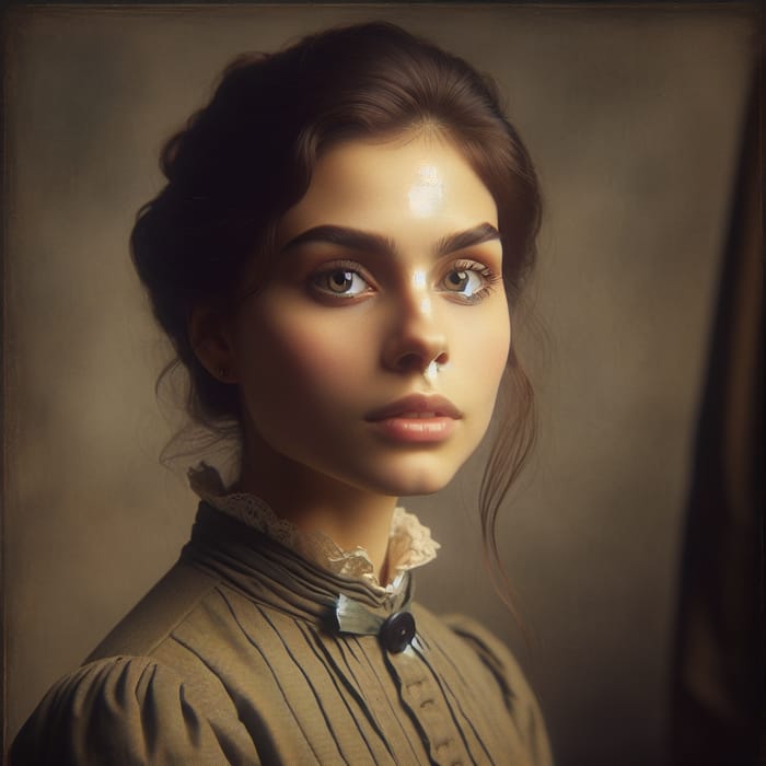 Victorian-Era Woman Portrait by John Singer Sargent: Natural Light Beauty