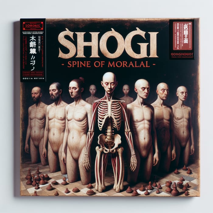 Shogi - Spine of Morality Album Cover with Sad Figures