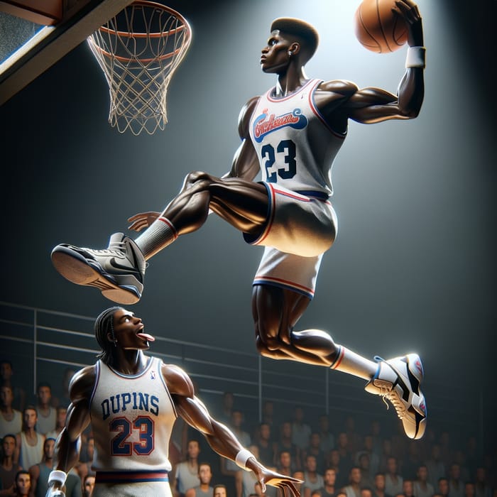 Lebron dunking on jordan sales