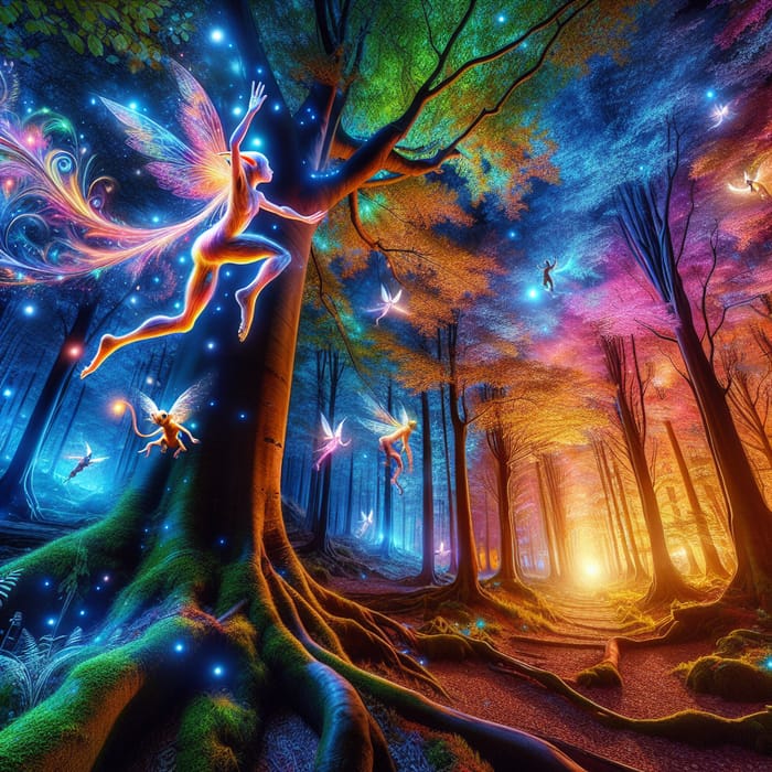 Magical Creature in a Mystical Forest | AI Art Generator | Easy-Peasy.AI