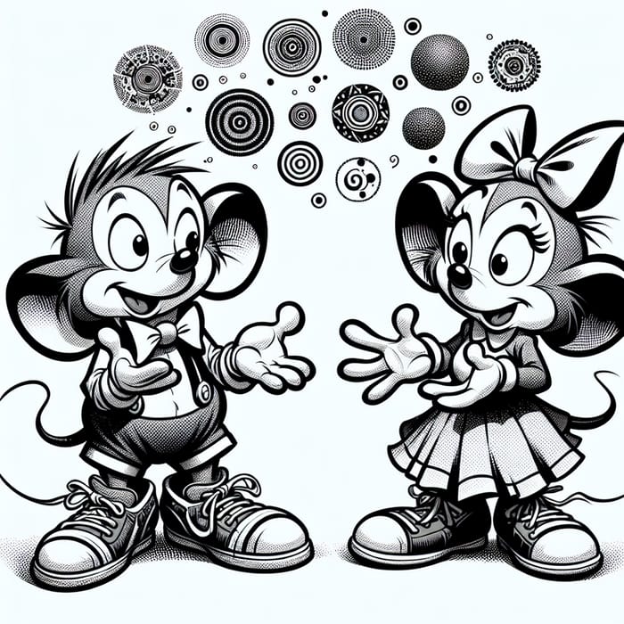 Generative AI Explained Through Mickey and Minnie's Playful Banter