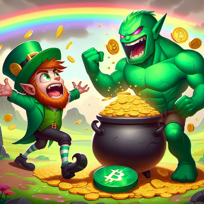 Fighting Irish Leprechaun vs Pepe Meme for Crypto