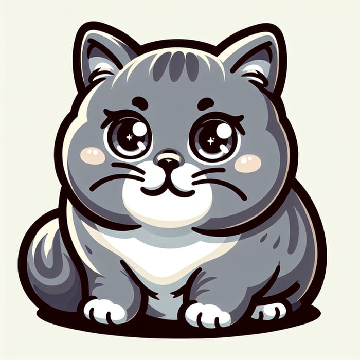 Adorable British Shorthair Cat in Disney Style