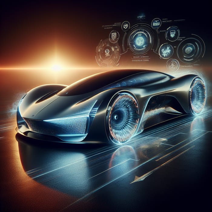 Futuristic Super Car - Cutting-Edge Technology and Luxury Design