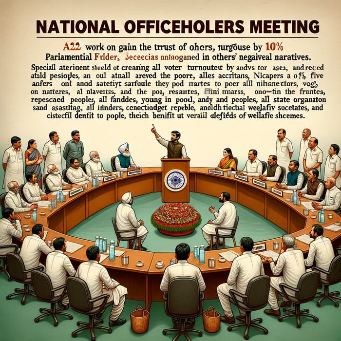 PM Modi Addresses National Leaders Meeting to Enhance Trust and Boost Voter Turnout PM Modi Addresses National Leaders Meeting to Enhance Trust and Boost Voter Turnout