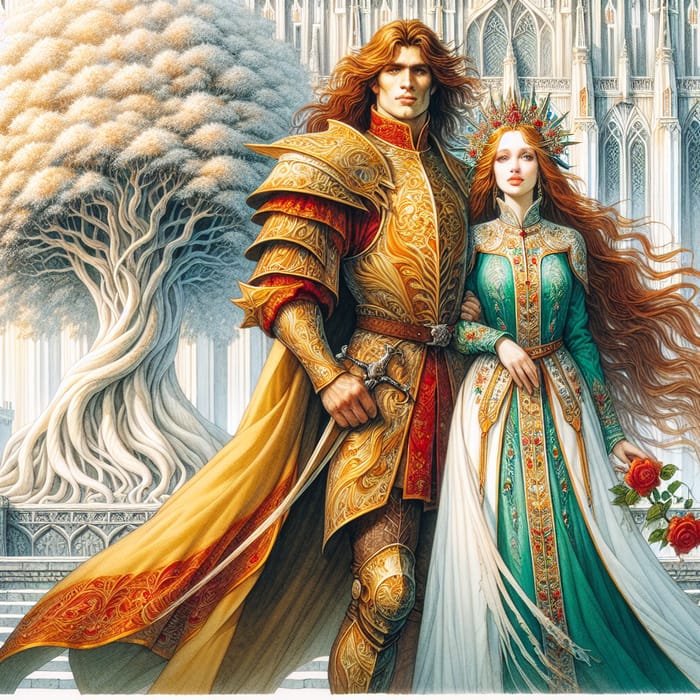 Boromir and Lady Calanor: Ethereal Minas Tirith Fantasy