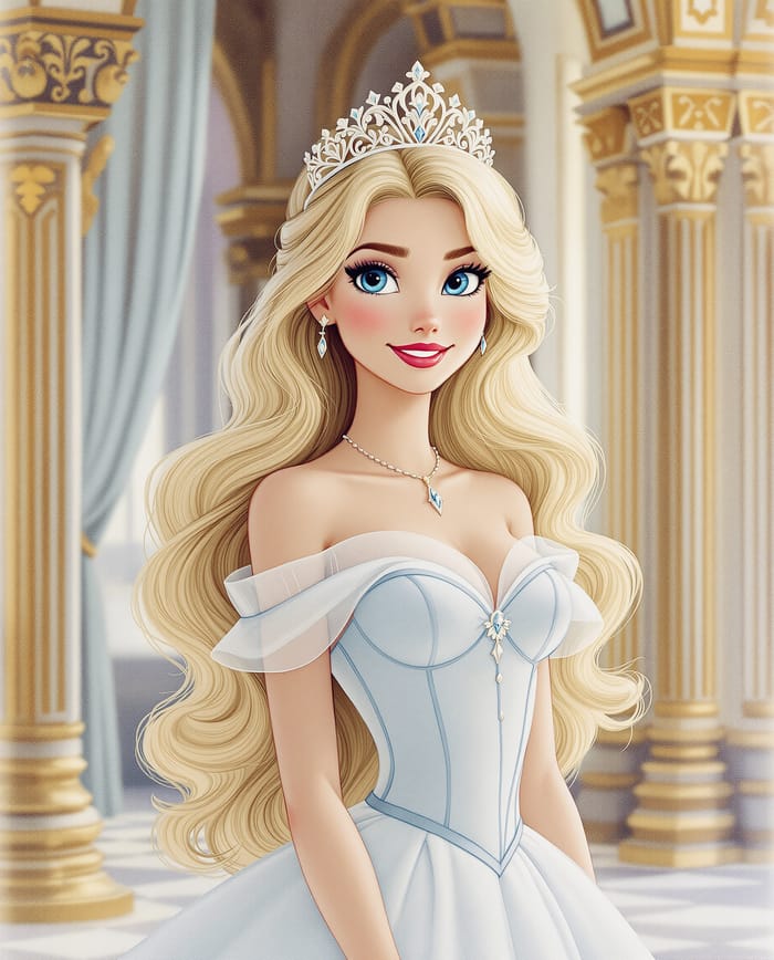 Adorable Teen Princess in Classic Disney Style Adorable Teen Princess in Classic Disney Style