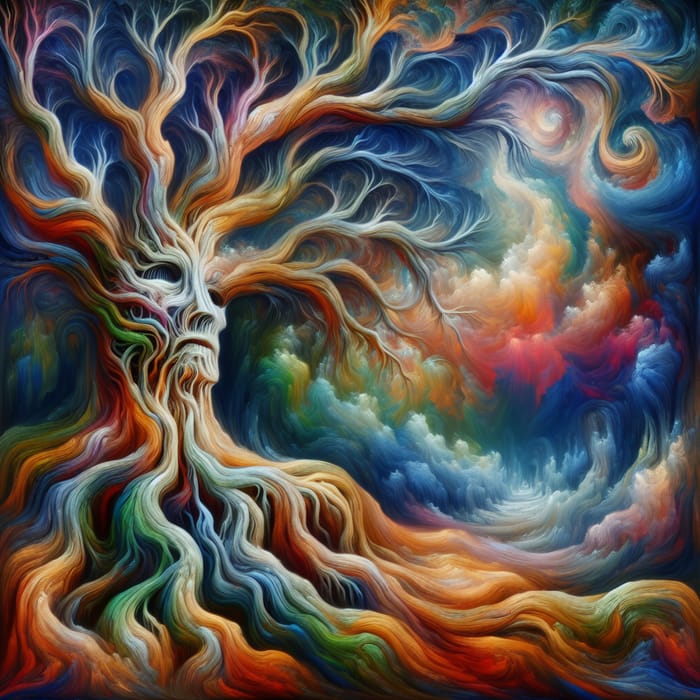 Ruehan: Surrealist Tree of Life and Death