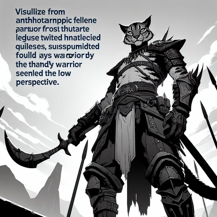 Cat Warrior Low Perspective View | Epic Anthro Scene