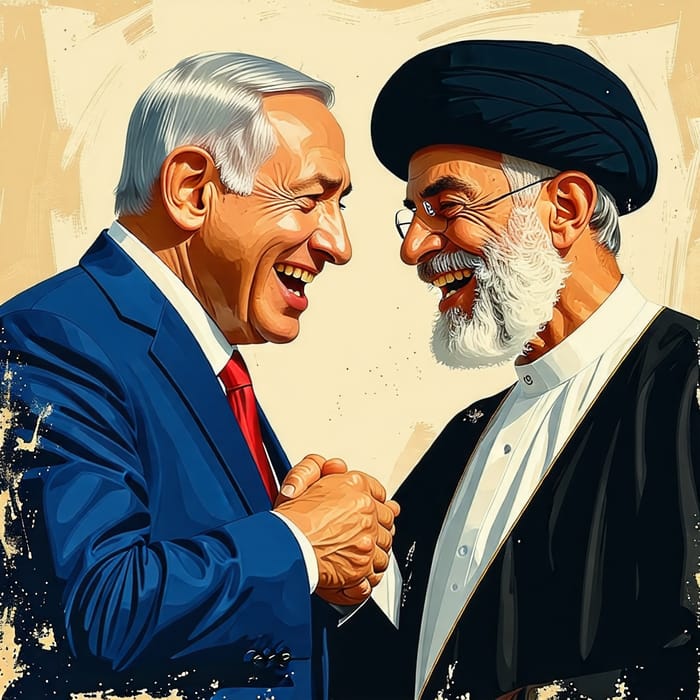 Hilarious Meeting Between Netanyahu and Khomeini Hilarious Meeting Between Netanyahu and Khomeini