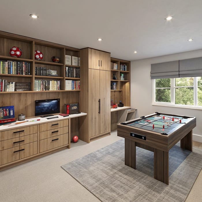 Stylish Gaming Room Design for Two Boys