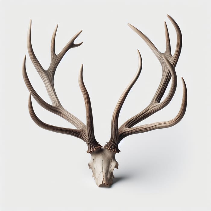 Rustic White Antler without Skull