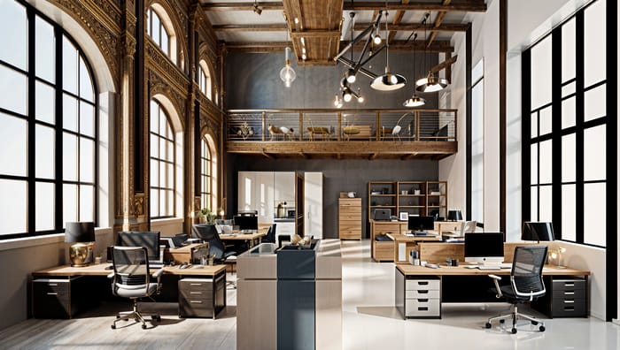 Industrial-Style Office Interior Design Ideas