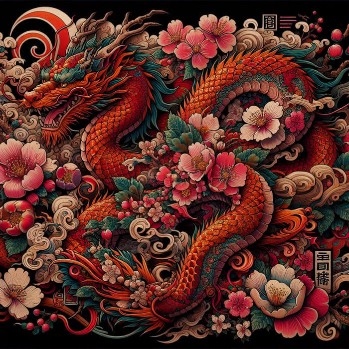 Japanese Tattoo Design - Elegant and Traditional Artwork