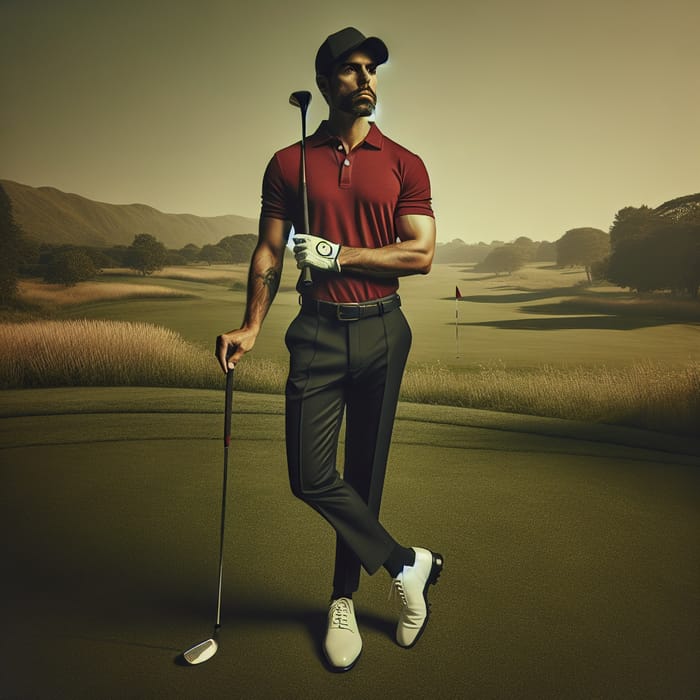 Alex Aragón | Professional Golfer in Intense Concentration Alex Aragón | Professional Golfer in Intense Concentration