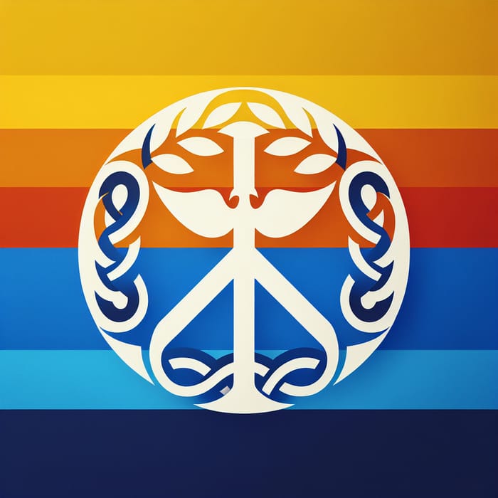 Vibrant Flag of Peace and Unity