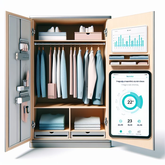 Smart Wardrobe with Advanced Sensors and Clothing Usage Metrics