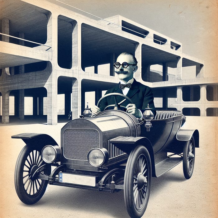 Le Corbusier in Tesla: A Modernist Architect's Ride