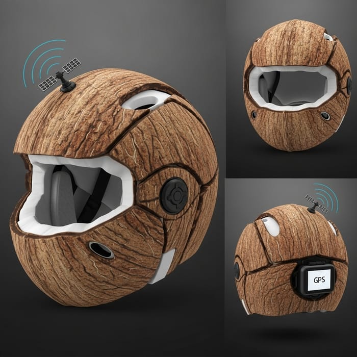 Coconut Helmet with GPS Technology Coconut Helmet with GPS Technology