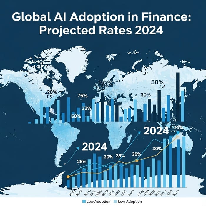 AI Adoption Forecast in Financial Services Worldwide by 2024 AI Adoption Forecast in Financial Services Worldwide by 2024