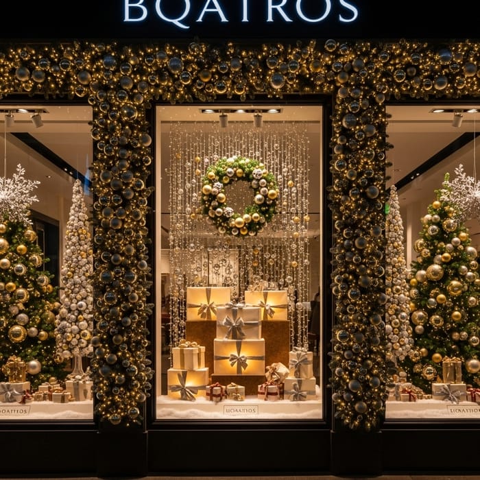 Luxurious Christmas Chanel Window Decorations Luxurious Christmas Chanel Window Decorations