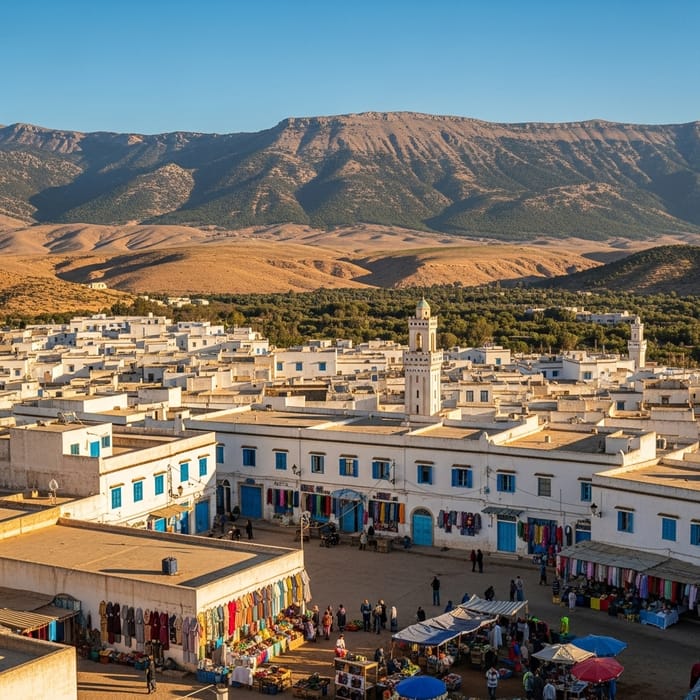 Ain Touta, Algeria: Serene Town & Atlas Mountains View Ain Touta, Algeria: Serene Town & Atlas Mountains View