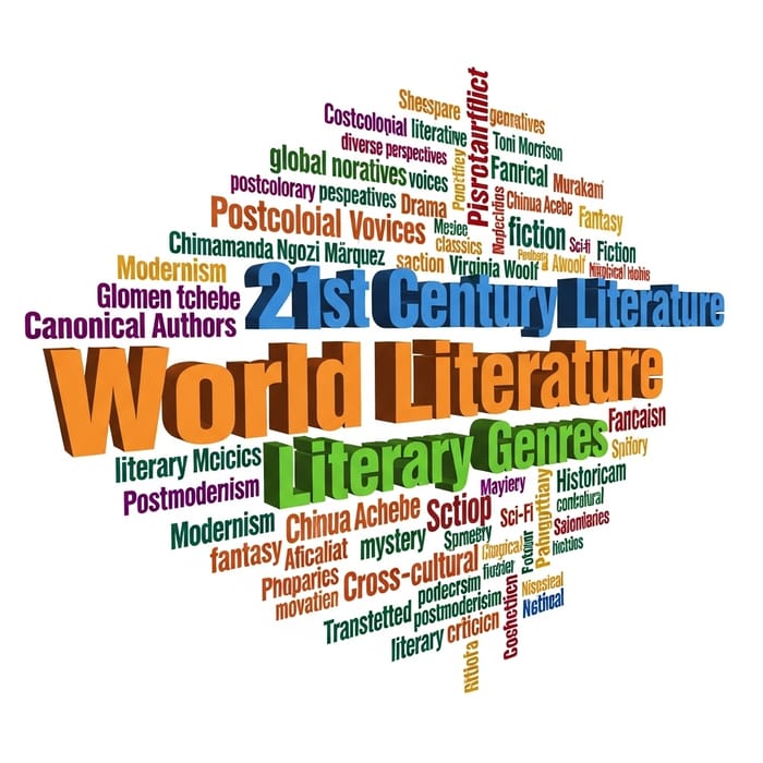 Explore Diverse Literary Worlds with Tagcloud: 21st Century, Canonical Authors, Literary Genres