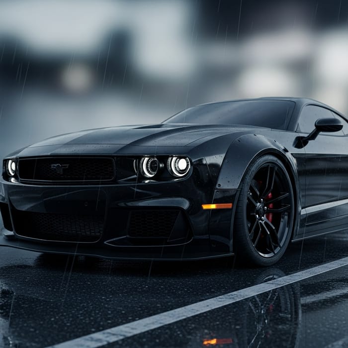 Intimidating Black Dodge Hellcat Desktop Wallpaper