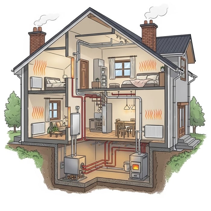 Efficient House Heating System Installation - Home Comfort Efficient House Heating System Installation - Home Comfort