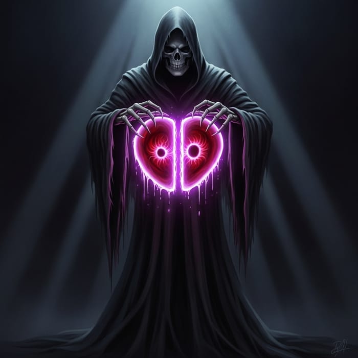 Grim Reaper Soul Split - Sinister Illustration