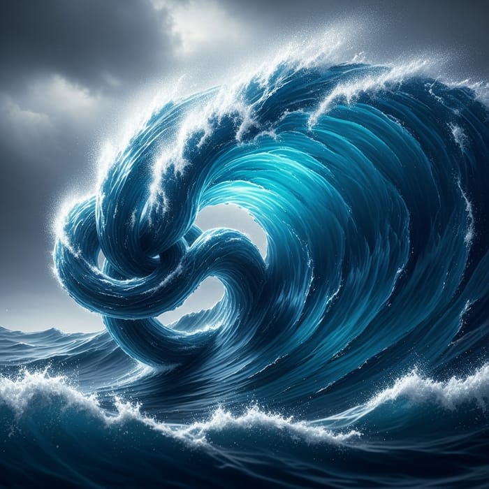 Dynamic Ocean Wave Art | KnuWave Representation Dynamic Ocean Wave Art | KnuWave Representation