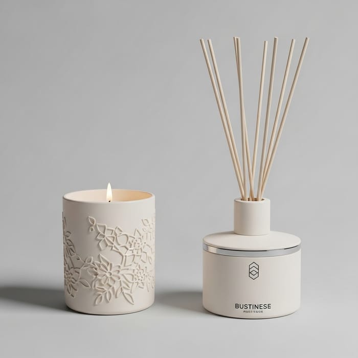 Elegant Candle and Diffuser Design for Timeless Business Aesthetic