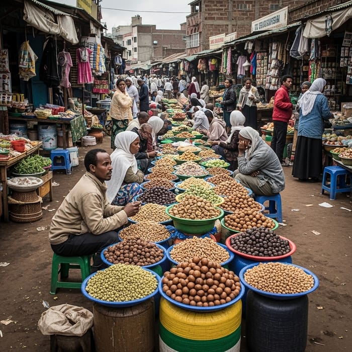 Ethiopian Market: Vibrant Colors, Cultural Heritage, and Street Photography