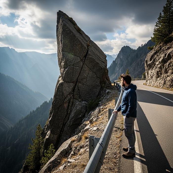 Journey through the Treacherous Mountain Road