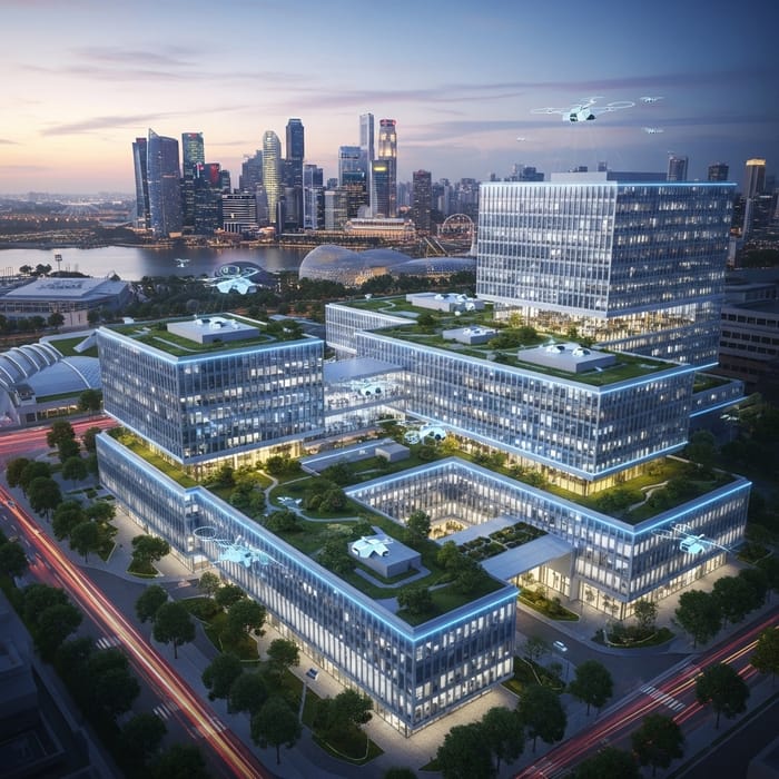 Publicis Groupe Singapore | Futuristic Office Building Design
